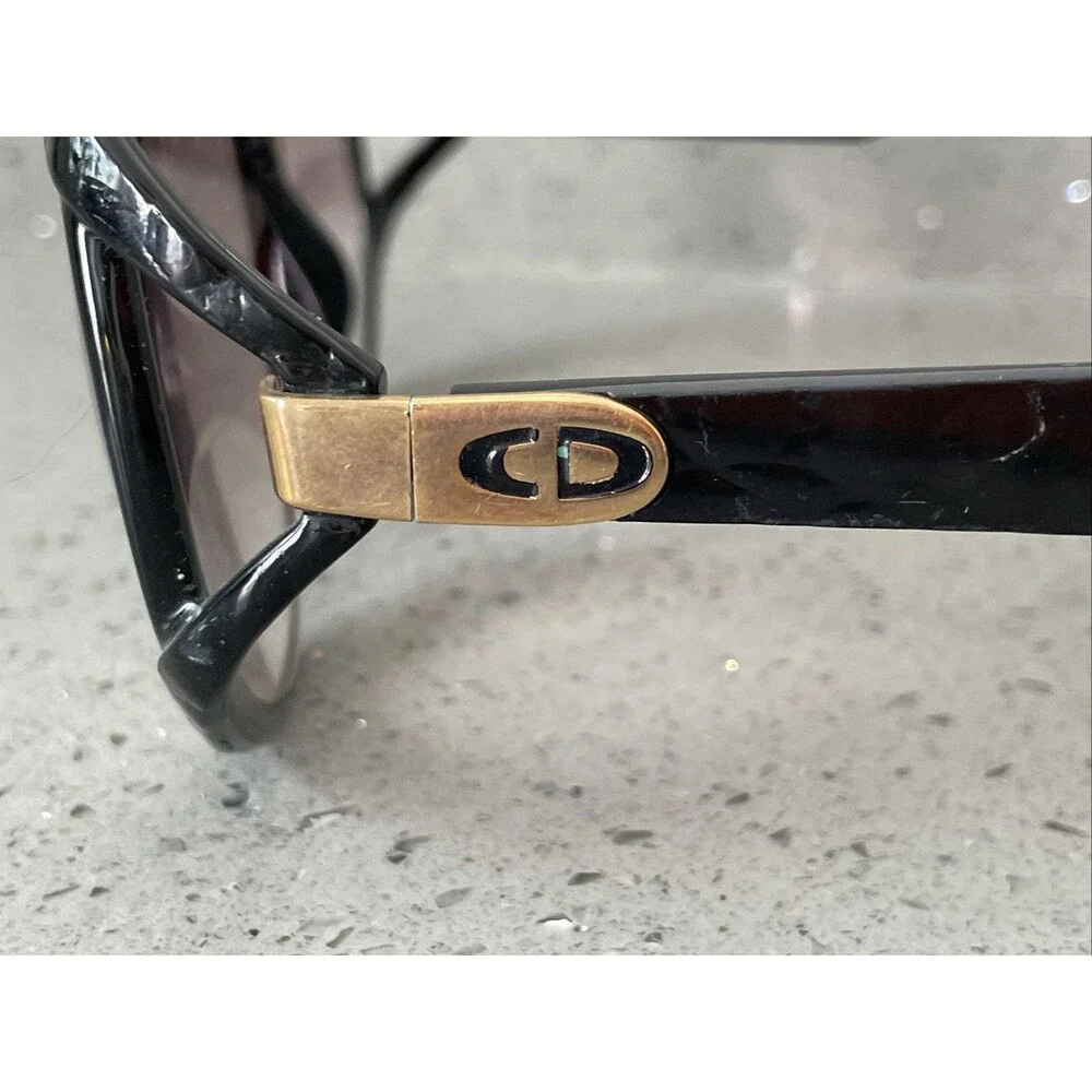 Christian Dior 2320-90 Eyeglasses Frames ONLY black oversized Made In Germany